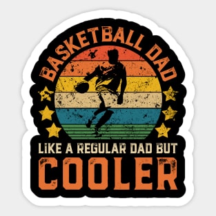 Basketball Dad Funny Vintage Basketball Player Father's Day Gift Sticker